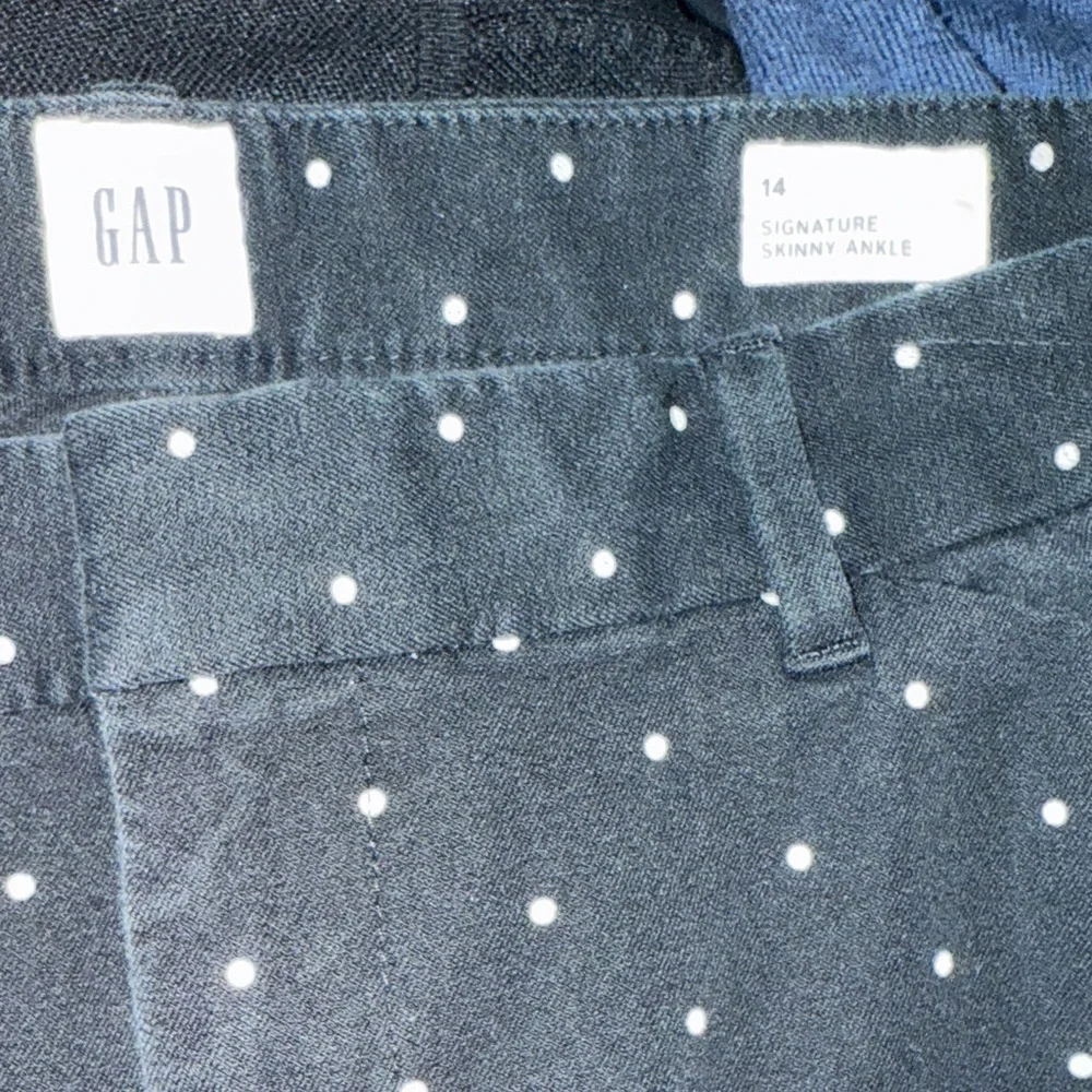 GAP Black Pants with White Dots - Picture 2 of 2